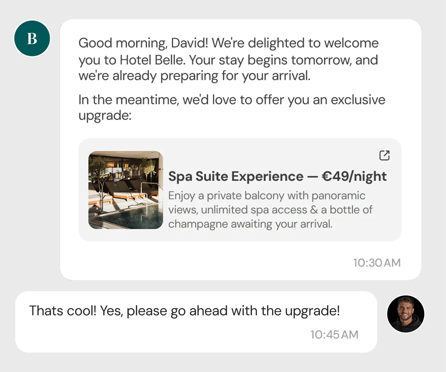 AI chatbot on WhatsApp and webchat